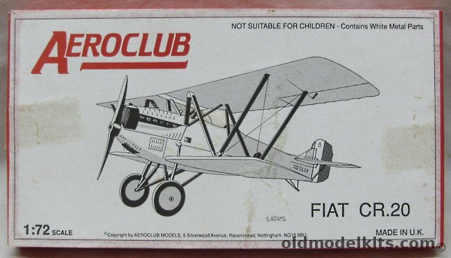 Aeroclub 1/72 Fiat Cr-20 - 72 Squadriglia 17 Gruppo R. A. / Paraguayan Air Force 1930s Escadron de Casa Los Indos / 82 Squadriglia 1 Stormo R.A. plastic model kit